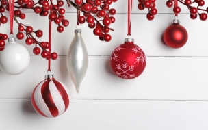 Christmas 2560x1440 new year balls decorations 5k