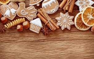 Christmas 2560x1440 new year cake cinnamon 4k