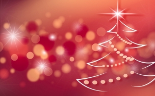 Christmas 2560x1440 new year fir tree 4k