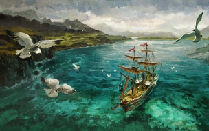 Anno 1800 sunken treasures 2560x1440 artwork 5k