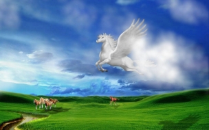 Fondo de pantalla pegaso