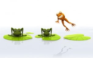 Fondo de pantalla de Fondo de pantalla ranas animadas