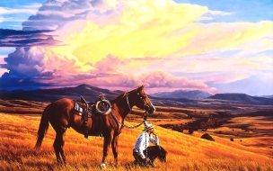 Fondo de pantalla de Fondo de pantalla caballo y su jinete