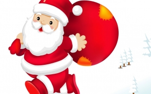 Fondo de pantalla de Fondos hd papanoel con la bolsa de regalos