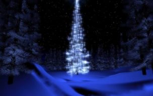 Fondo de pantalla de Fondo de pantalla hermoso arbol navideño