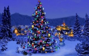 Fondo de pantalla de Fondo de pantalla arbol en la nieve