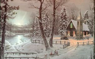 Fondo de pantalla de Fondo de pantalla paisaje con nieve