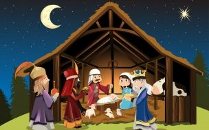 Fondo de pantalla de Celebrando el nacimiento de jesucristo