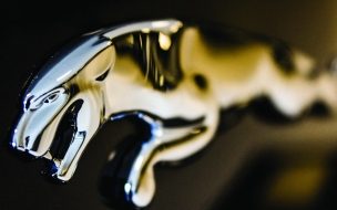 Fondo de pantalla de Jaguar Logo Close up wallpaper