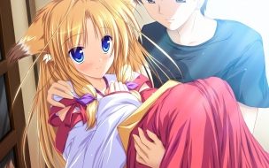 Fondo de pantalla de Cute Anime Couple