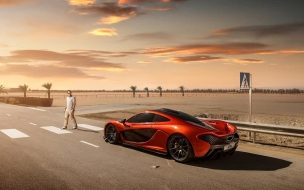 Fondo de pantalla de 2014 McLaren P1 Orange wallpaper