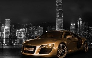 Fondo de pantalla de Audi Gold Hd