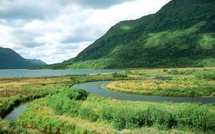 Fondo de pantalla de Colinas y rios