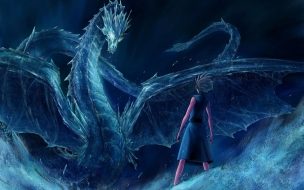 Fondo de pantalla de Bleach Blue Dragon 1