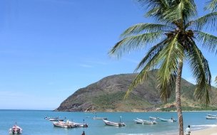 Fondo de pantalla de Pescadores en la costa
