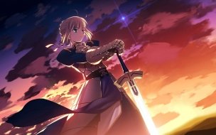 Fondo de pantalla de Fate stay night saber