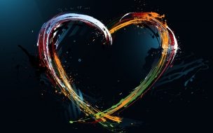 Fondo de pantalla de Love abstract design