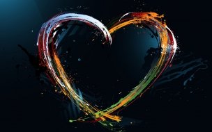 Fondo de pantalla de Love abstract design