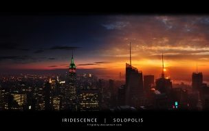 Fondo de pantalla de New york empire state panorama
