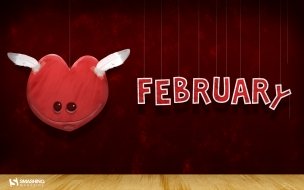 Fondo de pantalla de February month of love wide