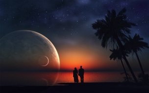 Fondo de pantalla de Lovers dream wide