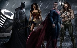 Fondo de pantalla de Batman vs Super Man Dawn of Justice 2016 Mujer Maravilla y Aquaman