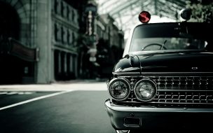 Fondo de pantalla de Coche Vintage Foto BN