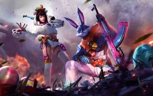 Fondo de pantalla de Personajes de garena free fire