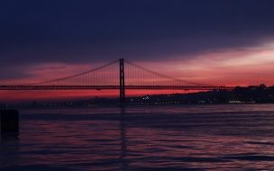 Fondo de pantalla de Bridge 2560x1440 silhouette 6k