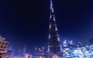 Fondo de pantalla de Khalifa tower 2560x1440 dubai uae 4k