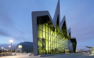 Fondo de pantalla de Riverside museum 2560x1440 scotland tourism travel