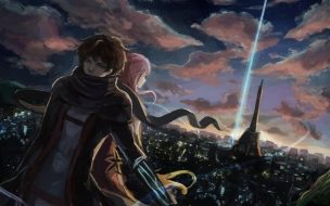 Fondo de pantalla de Anime 2560x1440 city 10k