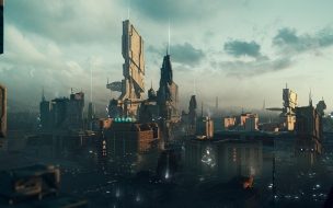 Fondo de pantalla de Cyberpunk 2560x1440 future world 4k