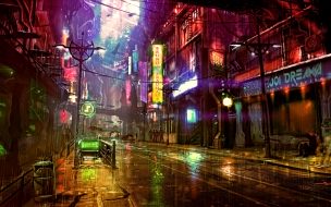 Fondo de pantalla de Futuristic 2560x1440 cyberpunk future world 4k