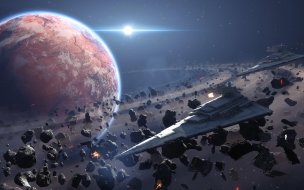 Fondo de pantalla de Saturn 2560x1440 spaceship futuristic space 5k