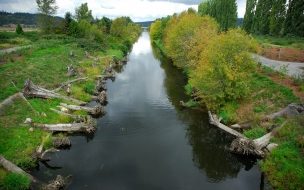 Fondo de pantalla de canal de agua