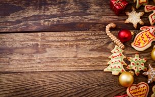 Fondo de pantalla de Christmas 2560x1440 new year cookies 5k