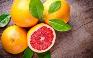 Fondo de pantalla de Grapefruit 2560x1440 4k