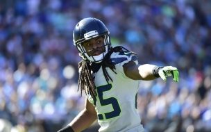 Fondo de pantalla de Richard sherman 2560x1440 american football nfl seattle seahawks