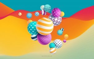 Fondo de pantalla de Abstract 2560x1440 3d colorful 8k
