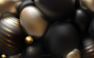 Fondo de pantalla de Abstract 2560x1440 3d colorful pearls 8k