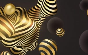 Fondo de pantalla de Abstract 2560x1440 3d colorful pearls 8k