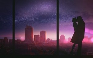 Fondo de pantalla de Love image 2560x1440 kiss 4k