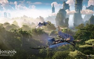 Fondo de pantalla de Horizon forbidden west 2560x1440 gameplay playstation 5 ps5