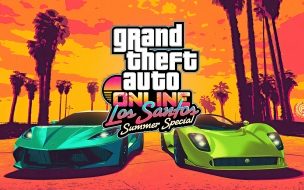 Fondo de pantalla de Los santos summer special 2560x1440 gta online poster 4k