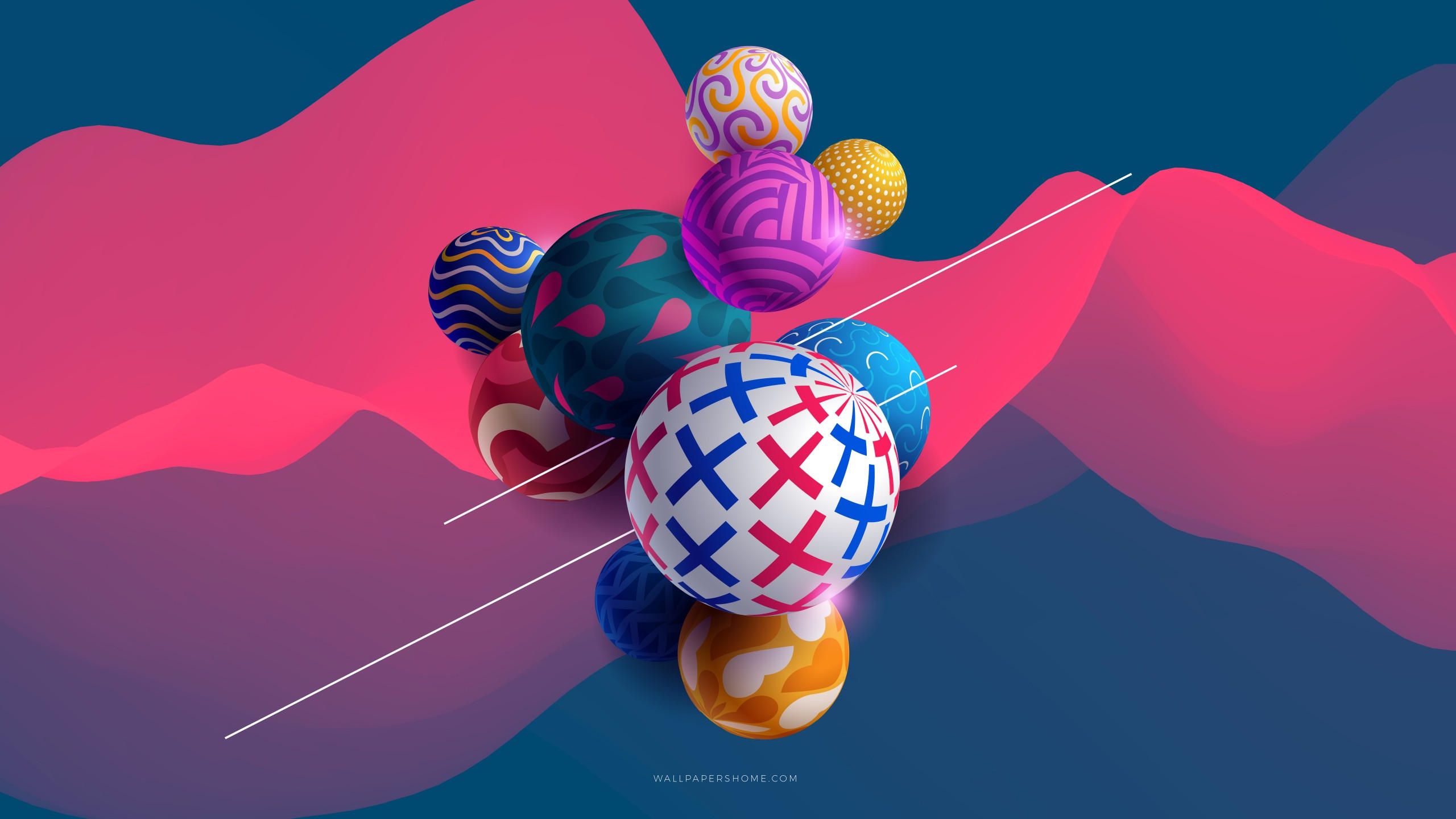 Abstract 2560x1440 3d colorful 8k