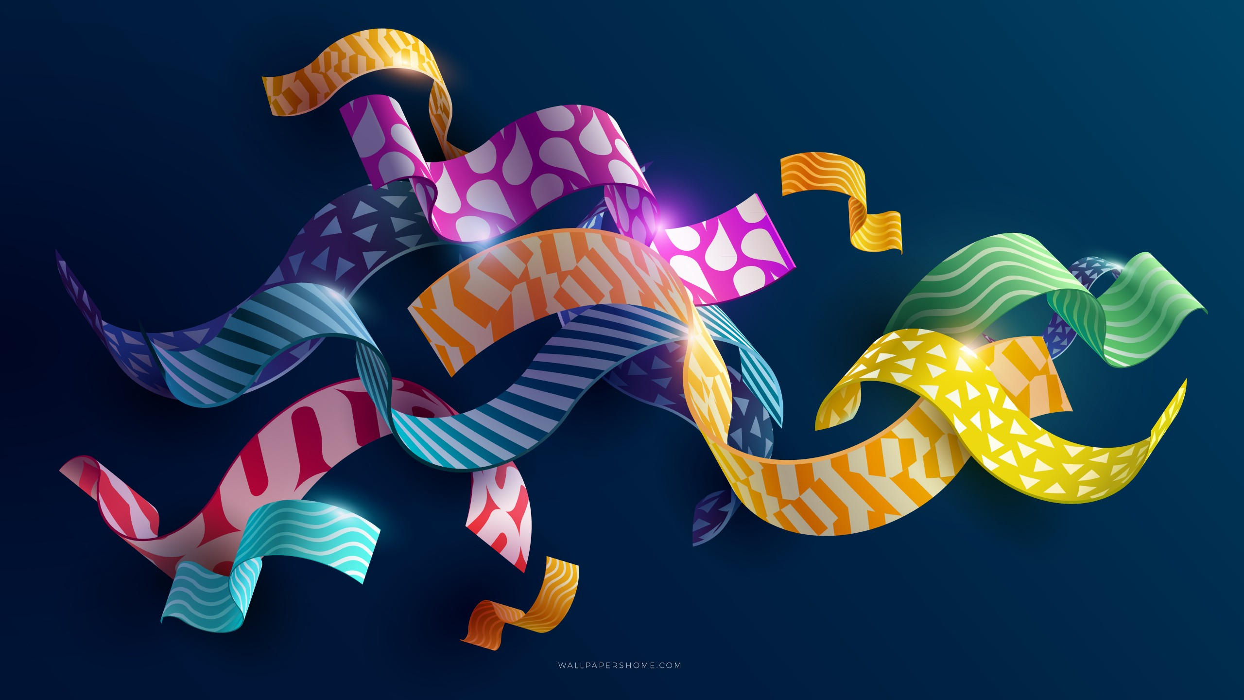 Abstract 2560x1440 3d colorful 8k