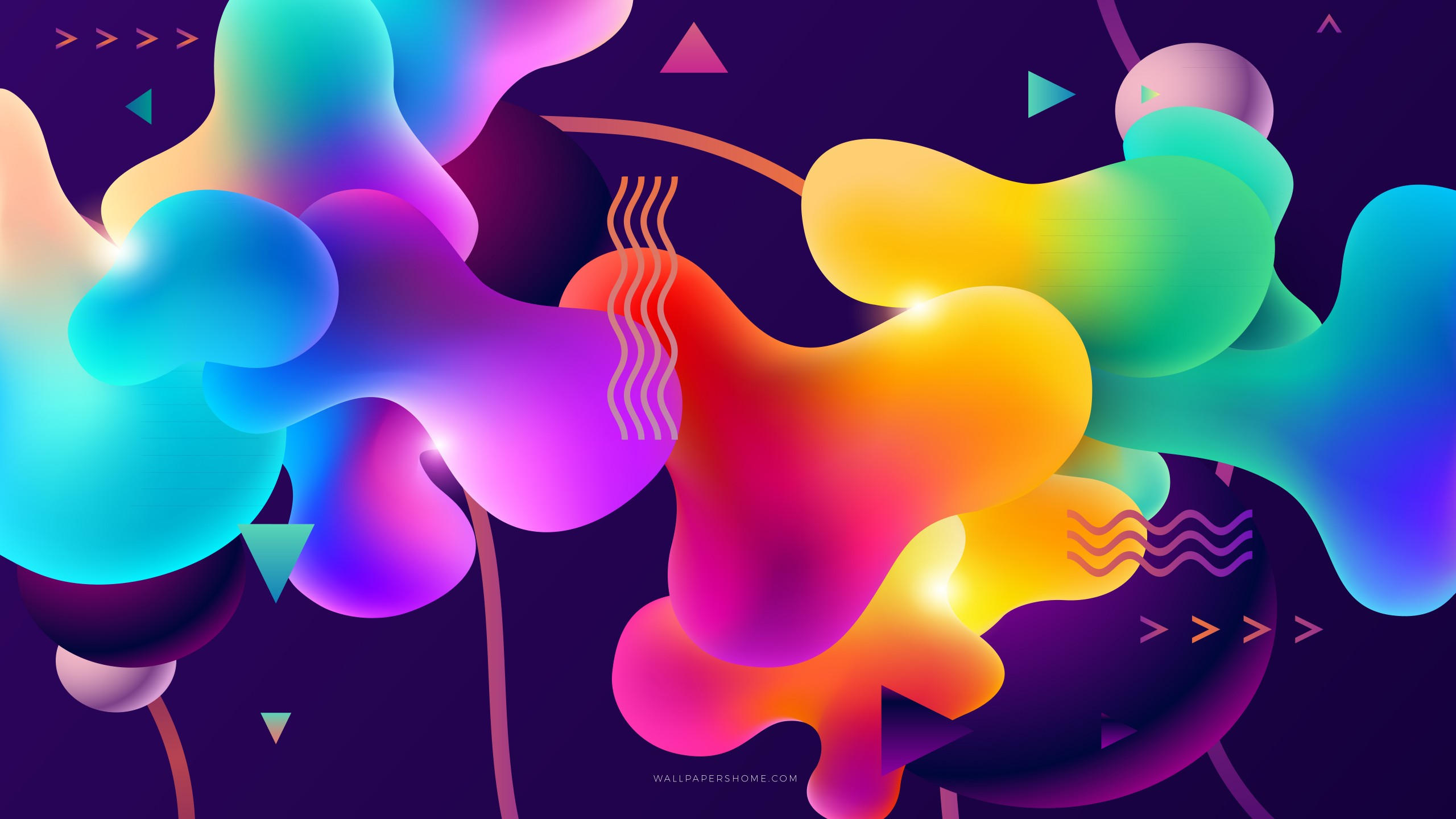 Abstract 2560x1440 3d colorful 8k