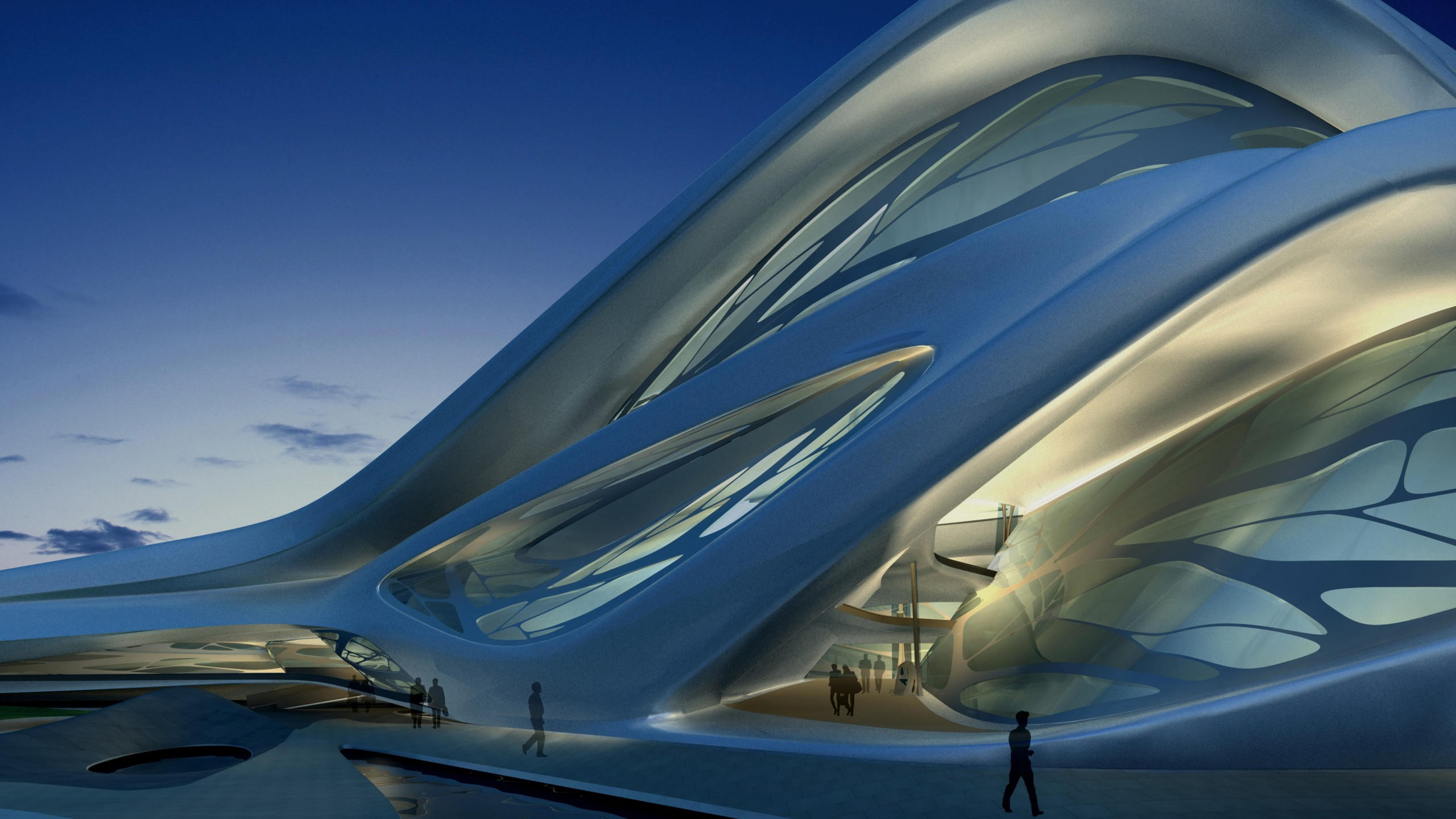 Abu dhabi performing arts center 2560x1440 uae tourism travel steel