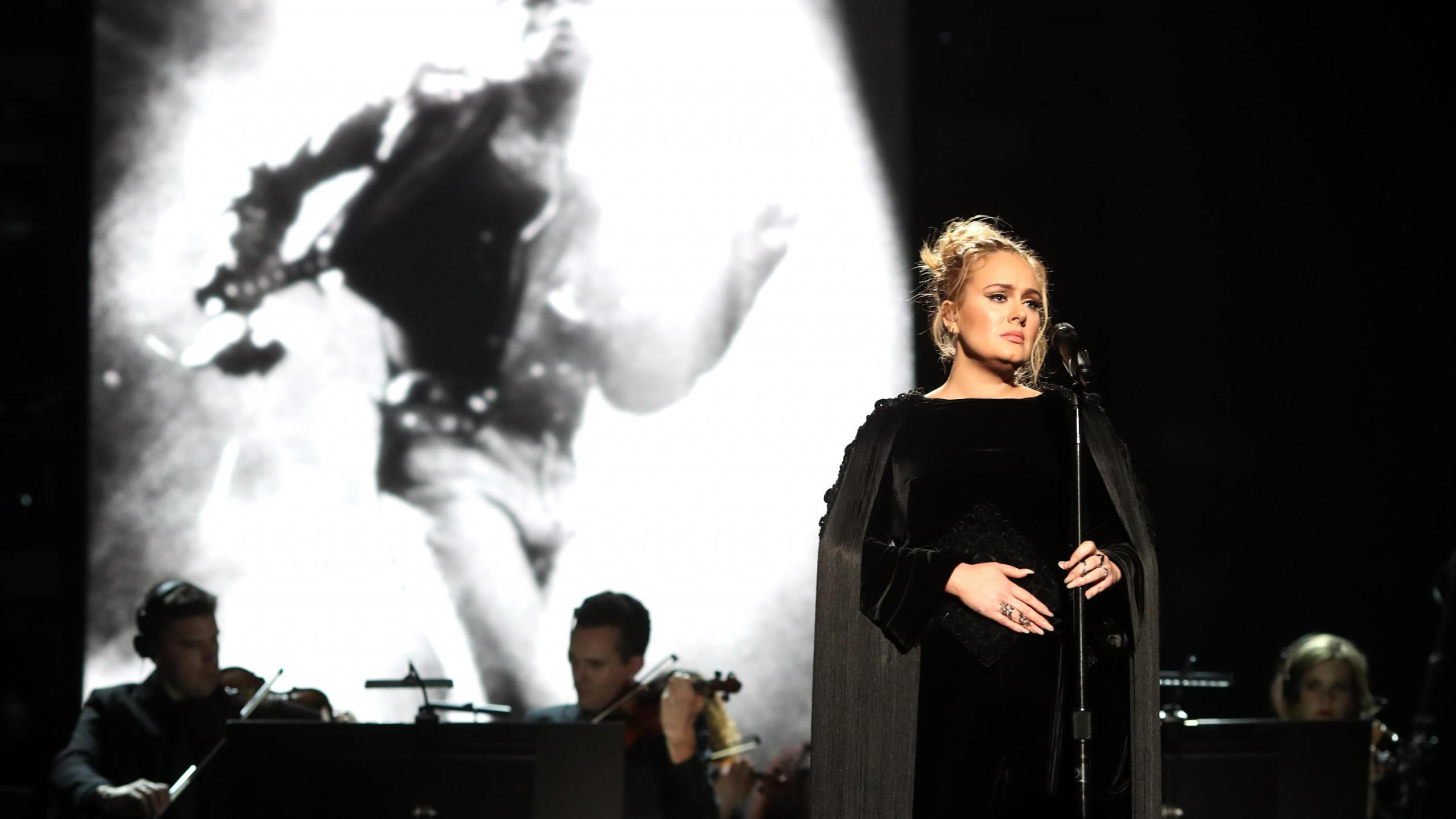 Adele 2560x1440 grammy 2017 grammy awards winner dress
